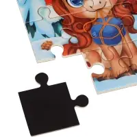 Лесная мастерская Пазл магнитный "Новогодняя лошадка" , 35 деталей