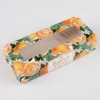 Коробка складная &laquo;Мандариновое настроение&raquo;, 17 х 7 х 4 см