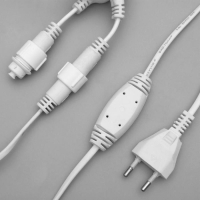 Гирлянда &laquo;Занавес&raquo; 2 &times; 1.5 м, IP44, УМС, белая нить, 360 LED, свечение белое, 220 В