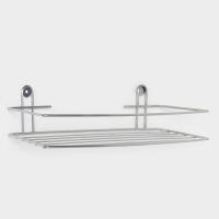 Полка для ванной прямая, 34&times;11,5&times;4,5 см, цвет хром