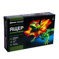 Робот &laquo;Ящер&raquo; Эврики, электронный конструктор, интерактивный: сенсорный, свет, на батарейках, 92 детали