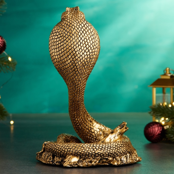 Фигура "Змея Кобра" золото