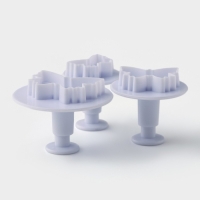 Набор плунжеров кондитерских Доляна &laquo;Бабочка&raquo;, 3 шт, d=4/5/6 см