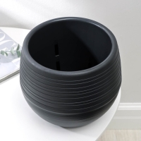 Горшок для цветов &laquo;Япония&raquo;, 3 л, цвет графитовый