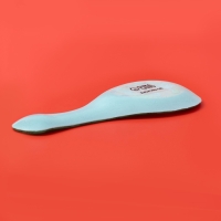 Подставка стеклянная под ложку Доляна &laquo;Счастливый Санта&raquo;, 21&times;7,5 см, цвет зелёный