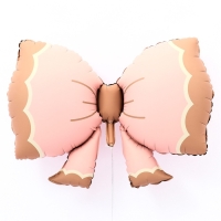 Шар фольгированный 37" &laquo;Бантик&raquo;, матовый, цвет розовый