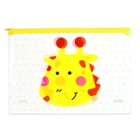 Папка на молнии "Мордашки" А4, МИКС