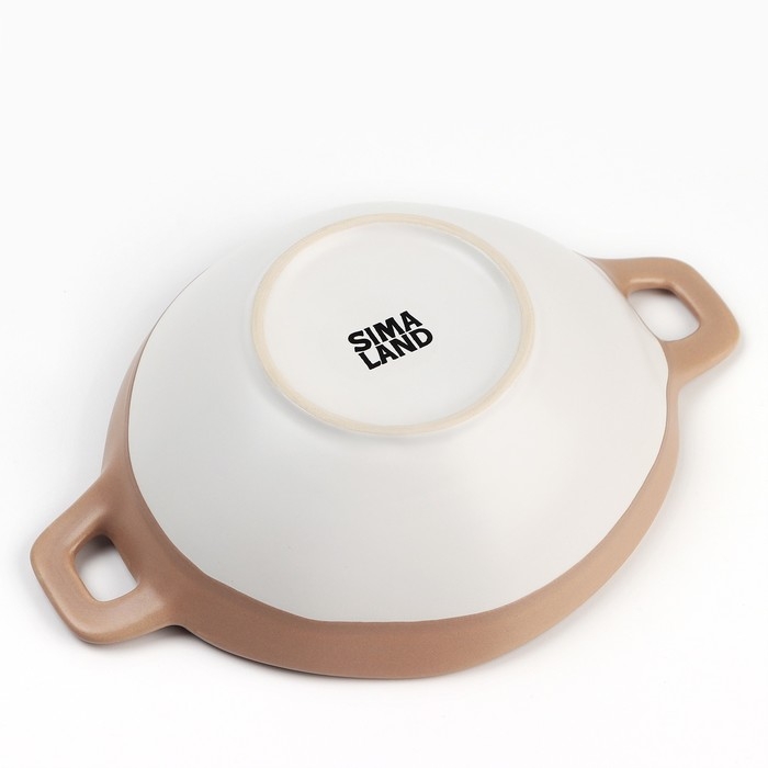 Тарелка керамическая глубокая &laquo;Монблан&raquo;, 21х15 х 5,8 см, 400 мл