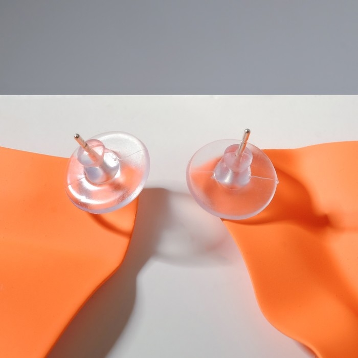 Серьги металл &laquo;Яркость&raquo; ромб, цвет оранжевый