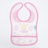 Нагрудник для кормления &laquo;Наша принцесса&raquo; непромокаемый на липучке, с карманом