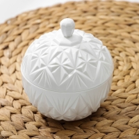 Сахарница с крышкой &laquo;Шарм&raquo;, 350 мл, цвет белый