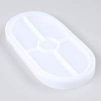 Форма силиконовая универсальная &laquo;Овал&raquo;, размер изделия 9,2 &times; 17,6 &times; 1,4 см