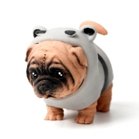 Мялка-тянучка &laquo;Собачка&raquo; с песком, одежда снимается, виды МИКС