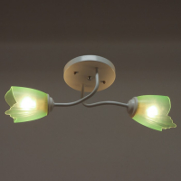 Люстра 1341002/2GN E27 15Вт белый-зеленый BayerLux