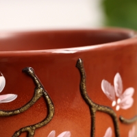 Горшок цветочный Миндаль 1л с подставкой