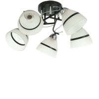 Люстра "Лайма" 5хЕ27 40Вт черно-хромовый 55х55х24 см