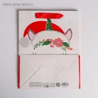 Пакет подарочный новогодний ламинированный &laquo;Новогодний единорожка&raquo;, MS 18 х 23 х 10 см