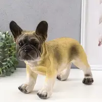 Копилка "Французский бульдог" 14х34х25 см, бежевый