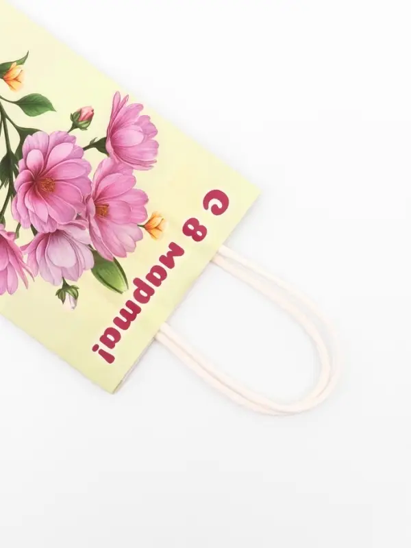 Пакет подарочный крафт &laquo;С Женским днём!&raquo; 12&times;6&times;16 см