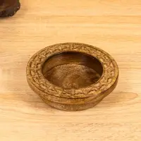 Подсвечник для свечи 8 см "Клевер" 13х13х3,5 см, манговое дерево