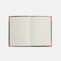 Блокнот Accenti Mini, черный с красным