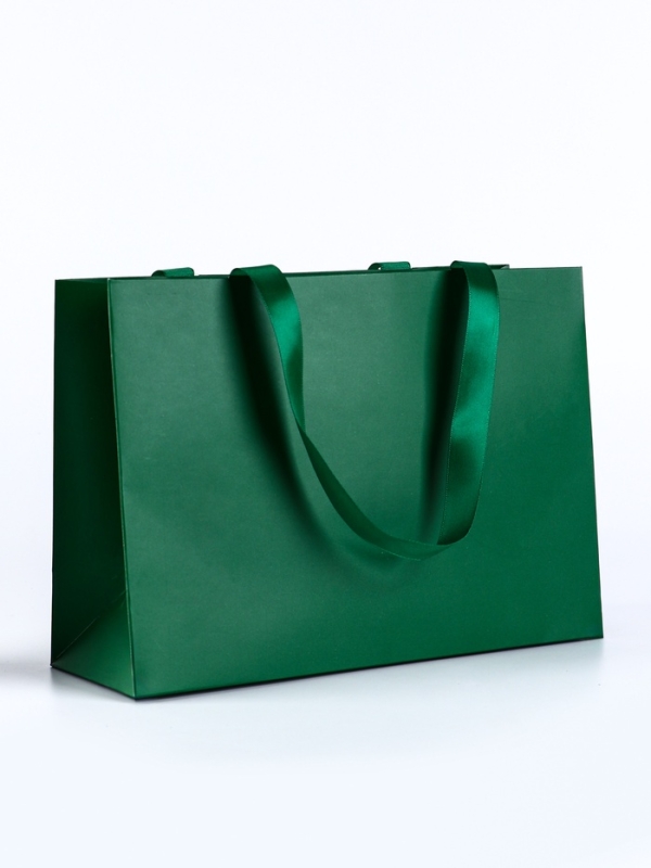 Пакет подарочный &laquo;Изумрудный&raquo;, 28&times;20&times;10 см