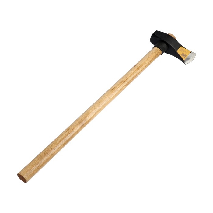 Колун-кувалда кованый ТУНДРА ПРОФИ, обратный всад, рукоятка из бука, с защитой, 2.7 кг