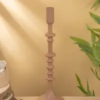 Подсвечник на 1 свечу "Бисквит" 10х10х35 см