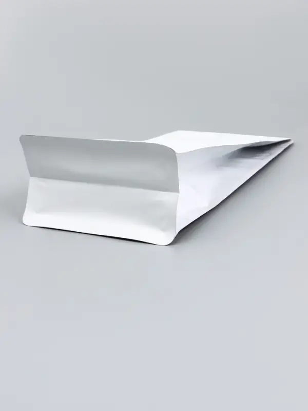 Пакет восьмишовный с отрывным замком, белый, матовый, 34&times;15 + 7.5 см