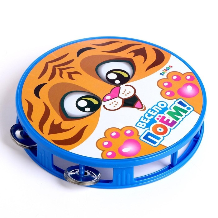 Бубен &laquo;Весело поём&raquo;, большой, МИКС