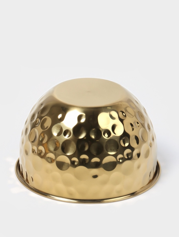 Набор мисок-салатников из нержавеющей стали 16/20/24 см, цвет золотой