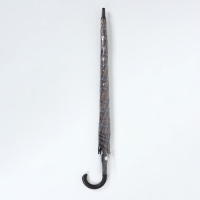 Зонт - трость полуавтоматический &laquo;Клетка&raquo;, эпонж, 8 спиц, R = 58/70 см, D = 140 см, рисунок МИКС