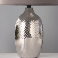 Настольная лампа "Ольви" 1х15Вт Е14 серый 30х30х44см