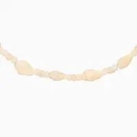 Браслет на ногу, анклет, длина 20 см, белый