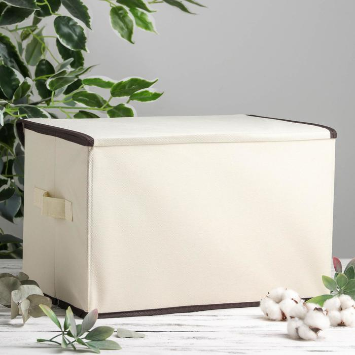 Короб стеллажный для хранения с крышкой &laquo;Эйфелева башня&raquo;, 38&times;25&times;24 см