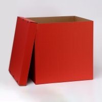 Коробка для воздушных шаров, Красная, 60 х 60 х 60 см