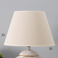 Настольная лампа с абажуром RISALUX &laquo;Сити&raquo;, Е27, 40 Вт, 30&times;30&times;43 см