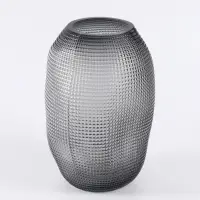 Ваза &laquo;Аллесио&raquo;, 30&times;20 см, стекло, чёрная