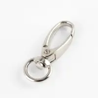 Карабины металл 7,9гр 4,5*1,5см/12*2мм (наб 2 шт цена за наб) серебряный TR