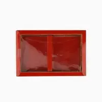 Коробка складная с пластиковой крышкой &laquo;С Новым годом!&raquo;, 16.5 х 11 х 4 см