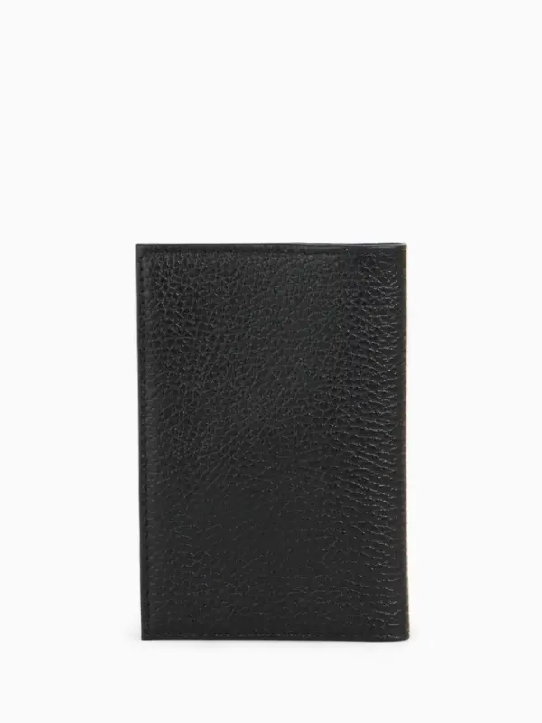 Обложка для паспорта 9,5*0,5*13,5, загран, флотер черный (2)