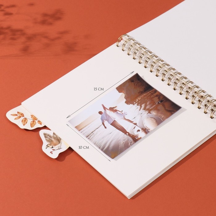 Фотоальбом на спирали 20 листов "Котики в окне" объёмный элемент + 4 вкладки 24х24 см