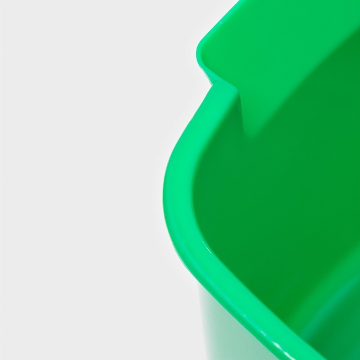 Ведро для уборки, 5,6 л, 22&times;23&times;18.7 см, зелёный