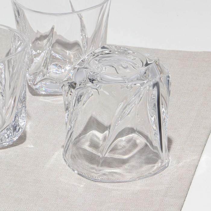 Набор низких стаканов, стеклянный, d=9 см, h=9 см, 310 мл, 6 шт