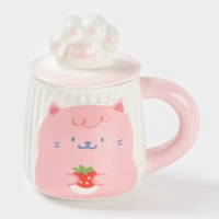 Кружка "Лапочка" 14х9х13,5 см, цвет розовый