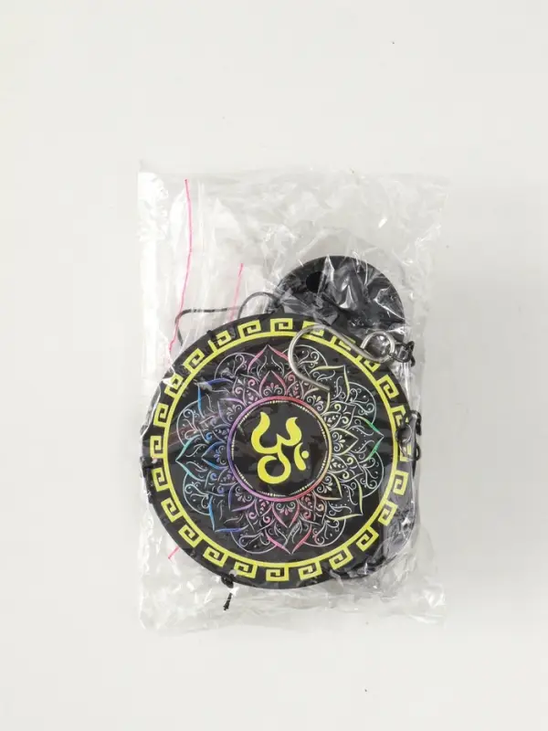 Музыка ветра металл "Ом (мантра)" 4 колокольчика 62х10х5 см