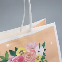 Пакет подарочный крафтовый, упаковка, &laquo;Праздничный торт&raquo;, 22 х 25 х 12 см