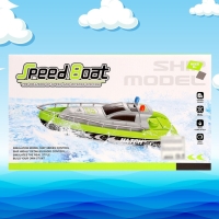 Катер радиоуправляемый &laquo;Полиция&raquo;, цвет зеленый