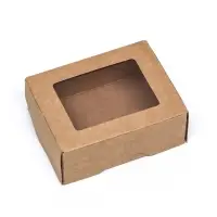 Контейнер на вынос, крафт, 10 х 8 х 4 см, 350 мл