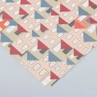 Бумага для скрапбукинга "Домики" плотность 180 гр 30,5х32 см